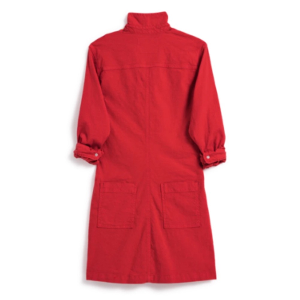 Frank & Eileen Southern Ireland Linen Blend Utility Mini Dress Red Size XS - Picture 6 of 16